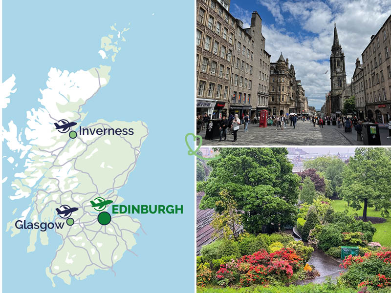 come arrivare a edimburgo